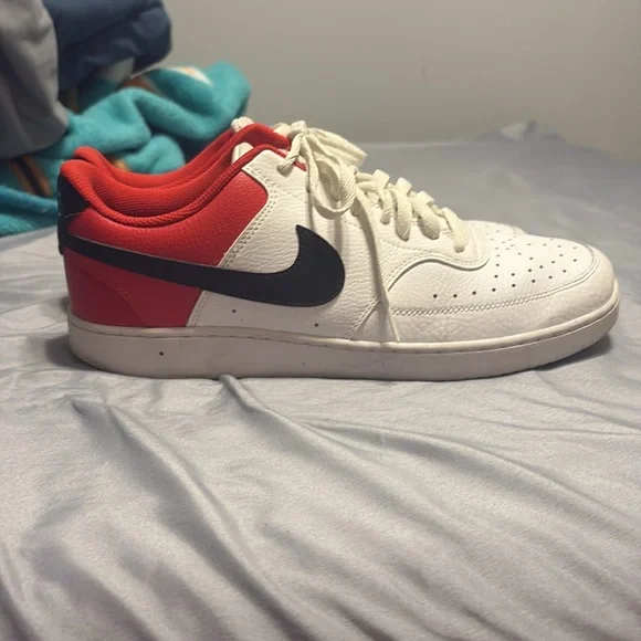 Nike Court Vision Low 'White University Red' - Picture 3 of 6